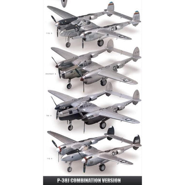 Academy 12282 1/48 P-38 Combination Version Lightning